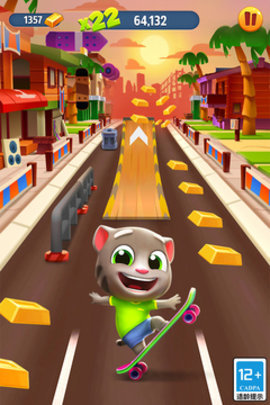 汤姆猫跑酷官方版手游（Talking Tom Gold Run）
