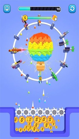 围射粉碎（GunDemolish）