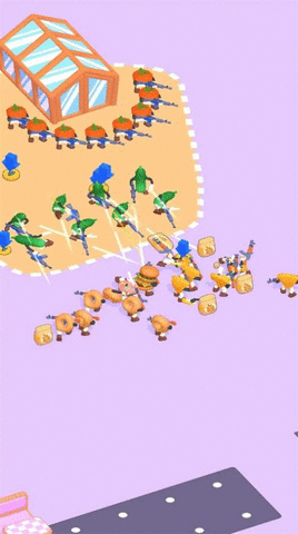 零食大战竞技场游戏（Junk Food Battle Arena）