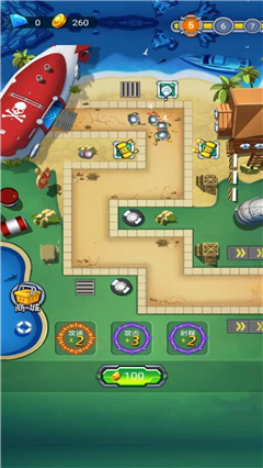 塔防海岸线游戏