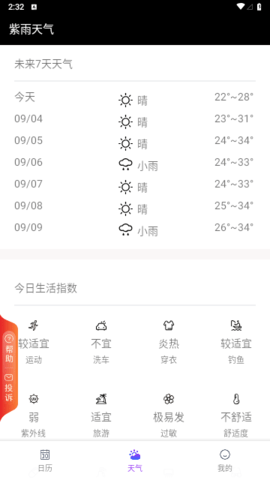 紫雨天气预报