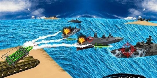 Missile Launcher Battleship:Island Naval Attack