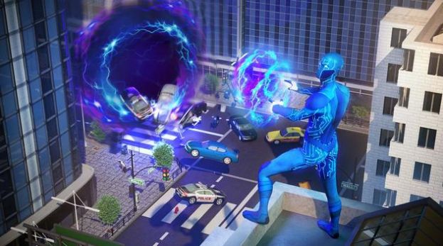 Black Hole Superhero Fighter