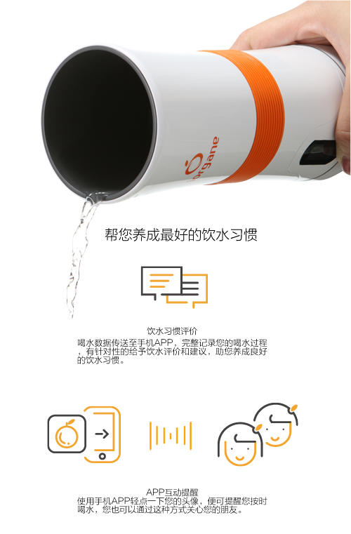 桔子水杯
