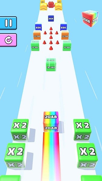 果冻运行2048(Jelly Run 2048)