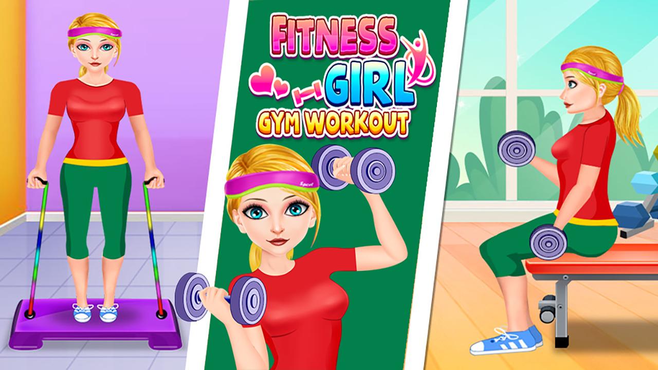 健身女孩锻炼GymWorkout