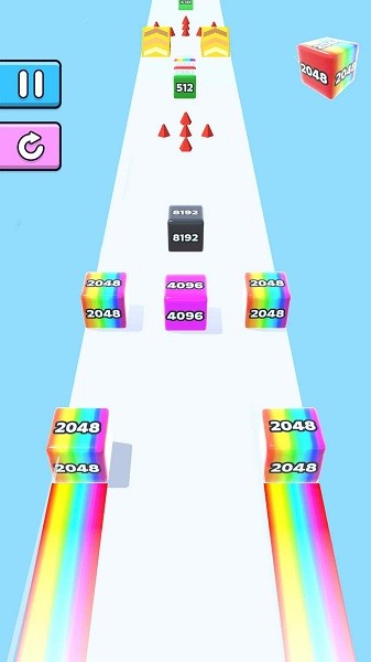 果冻运行2048(Jelly Run 2048)