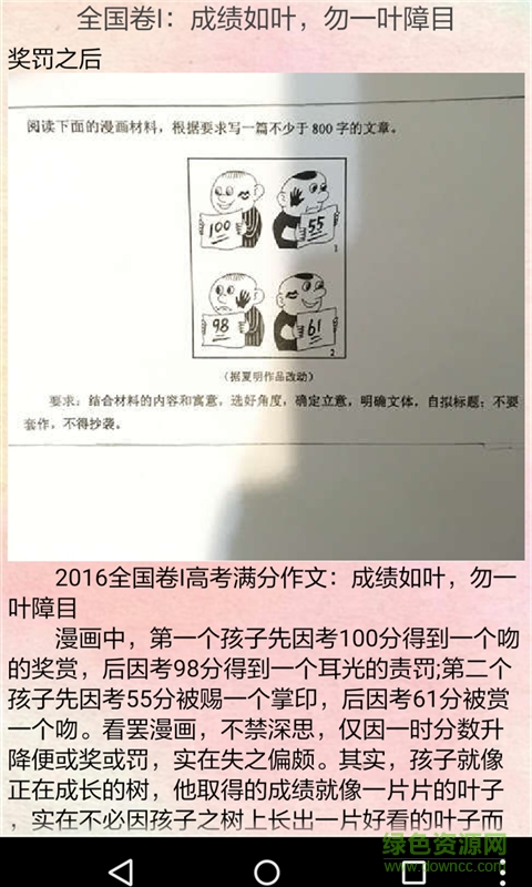 2016高考满分作文