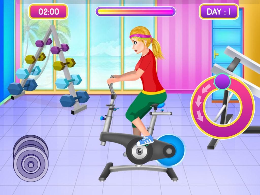 健身女孩锻炼GymWorkout