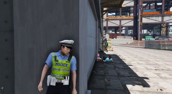 Police set weapons patrol simulator