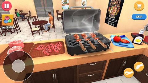 烤肉串厨师烹饪(Kebab Maker Chef Cooking)