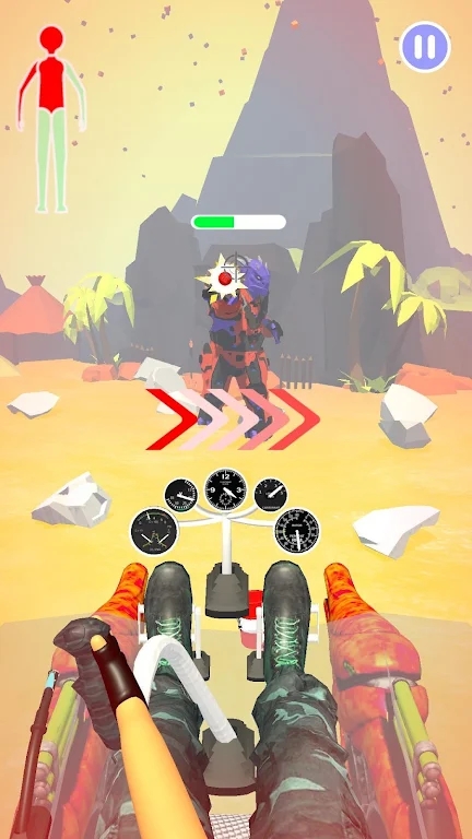 Helicopter Hit: Giant Attack!