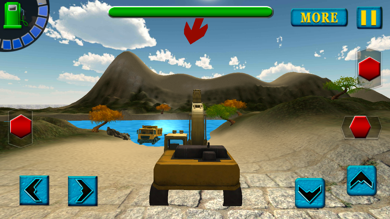 3D装载机驾驶卡车