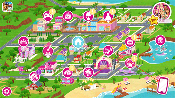 芭比梦幻公主小屋