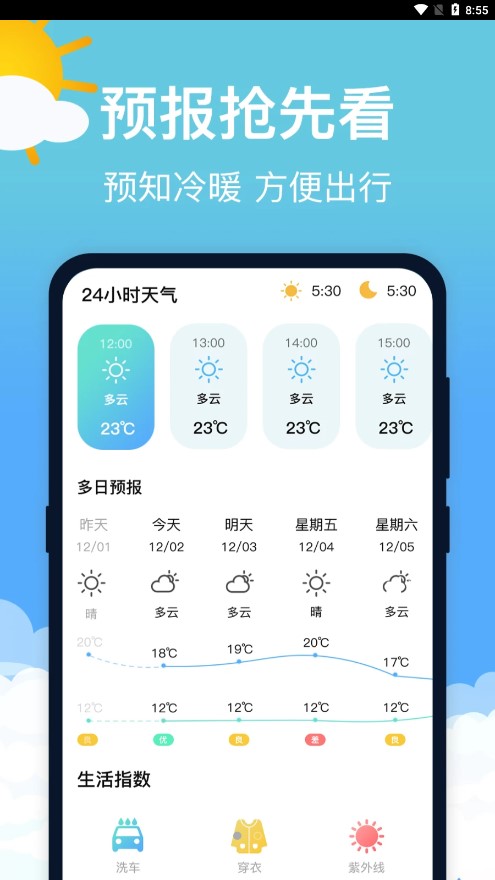 萌兔天气预报