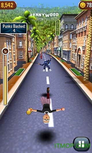 愤怒的老奶奶跑酷