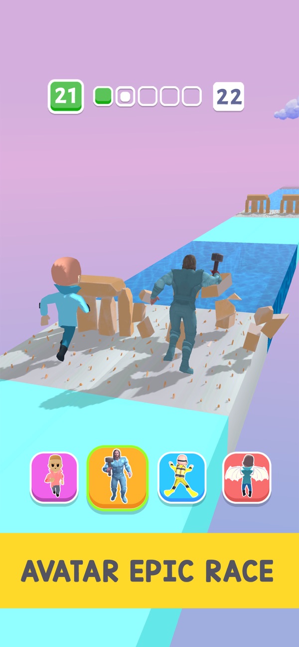 变形种族赛跑游戏