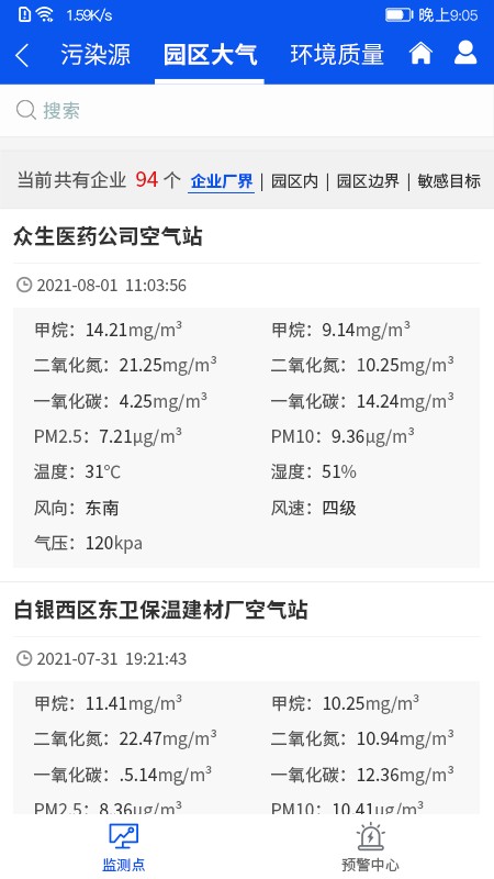 环境风险预警