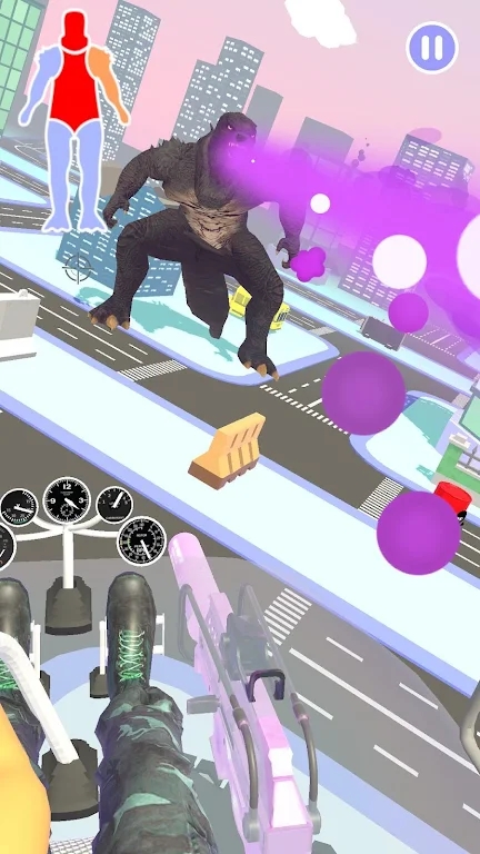 Helicopter Hit: Giant Attack!