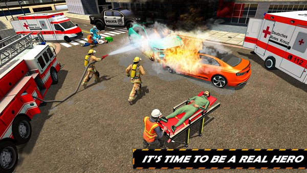 FIRE TRUCK 911 RESCUE & AMBULANCE 1122 RESCUE GAME