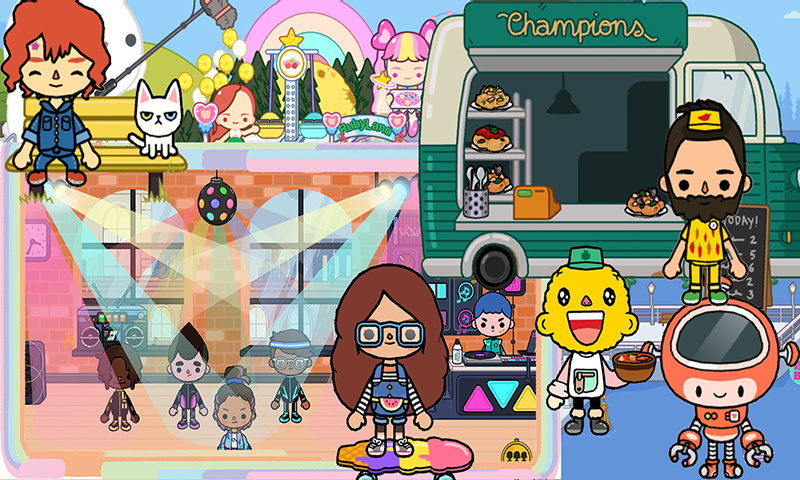 樱花城堡校园小镇