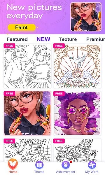 数字填色：秘密花园绘图游戏