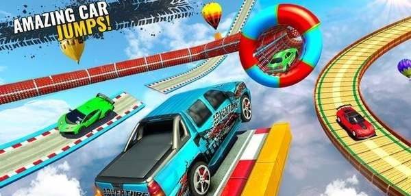 疯狂跑车斜坡Car Stunts Mega Ramp Car