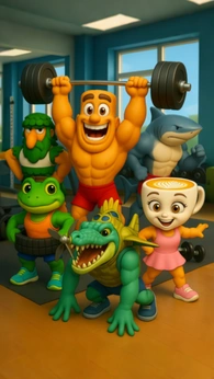 Idle Lifting Warriors: Brainrot