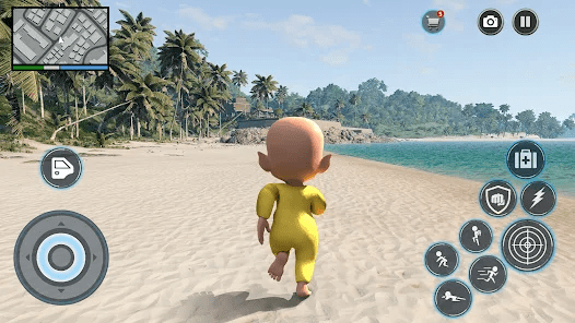 黄衣宝宝绳索英雄最新版(Baby Rope)