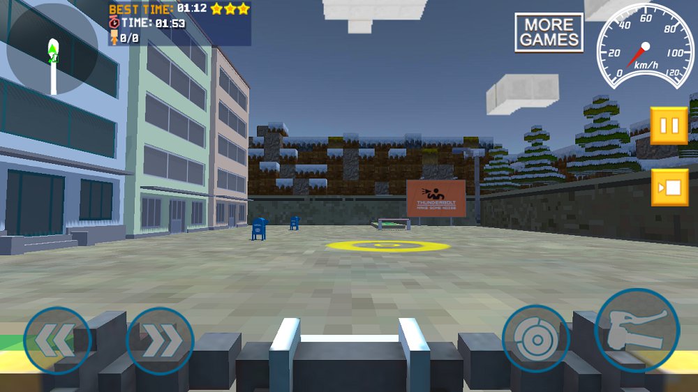 Blocky Moto Bike SIM: Winter Breeze
