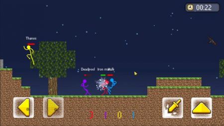 火柴人英雄战斗战争Stickman Brawl