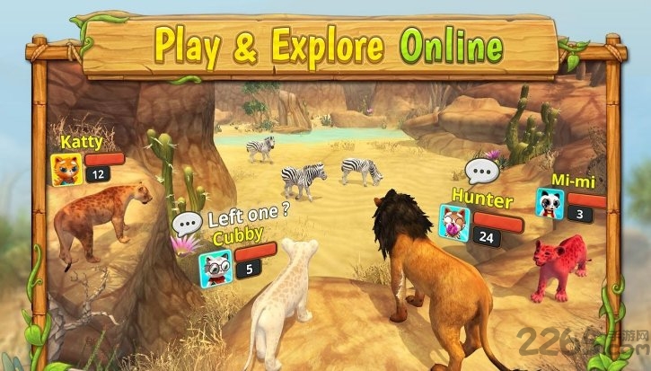狮子家族模拟器游戏(Lion Family Sim Online)