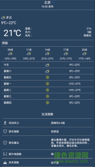 365天气预报