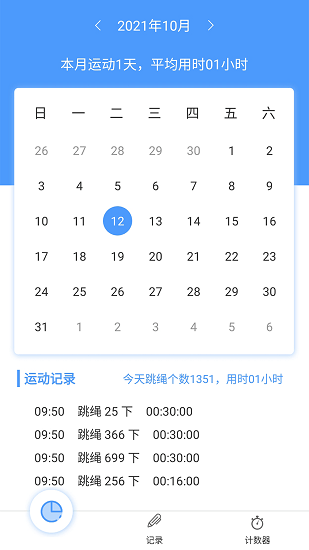 小羊跳绳记录