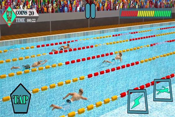 夏季运动游泳比赛