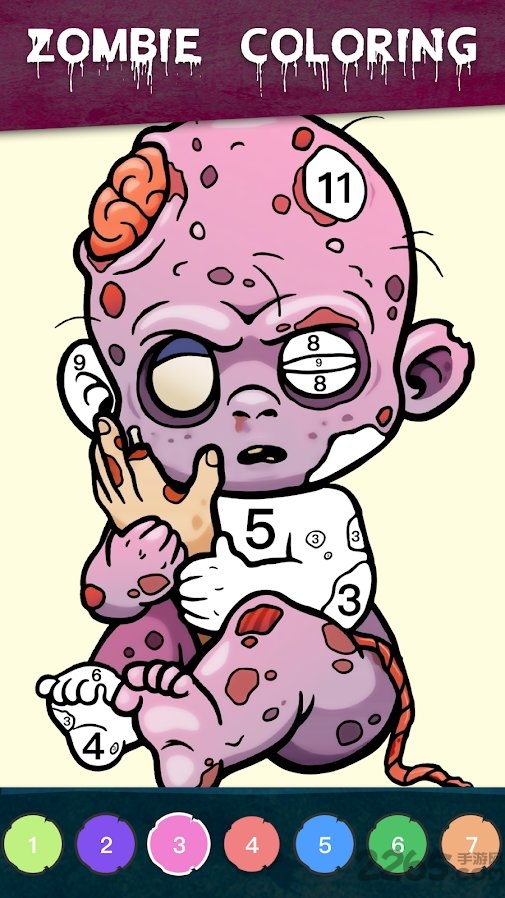 Zombie Coloring - Color by Numbers & Art Books