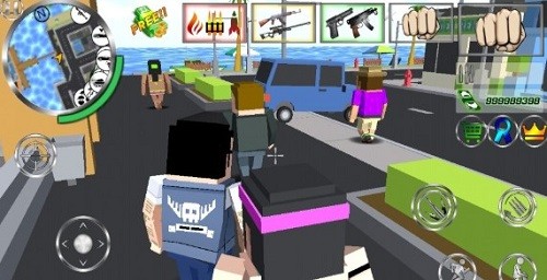 方块人犯罪啦，大量货币