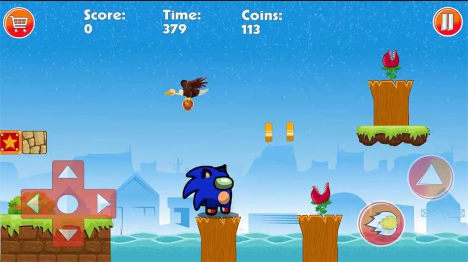 蓝色冒名顶替者大冒险（bleu hedgehog Runner Dash）