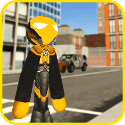 犯罪城市中的英雄游戏(stickman rope hero in crime city)