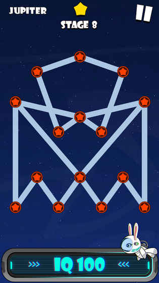 一笔画：星空