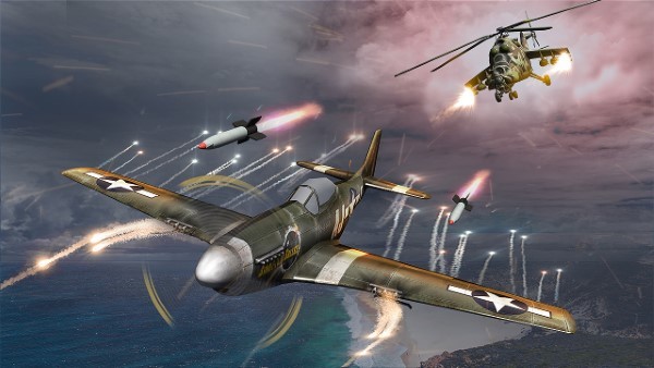 武装猎鹰直升机3d战场游戏