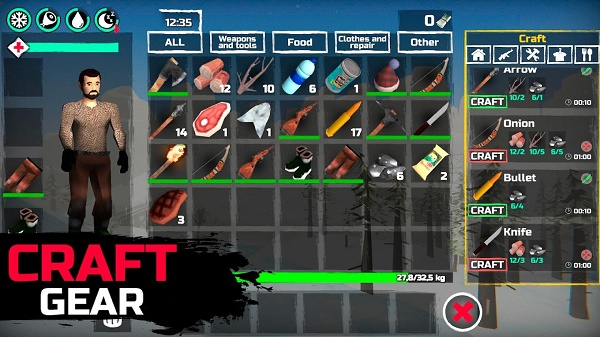 冬季森林生存游戏