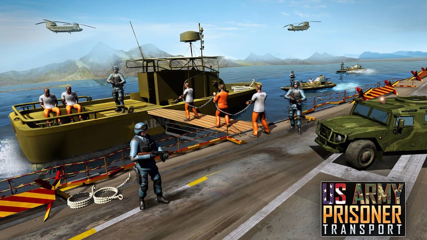 US Army Prisoner Transport: OffRoad Driving Games