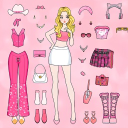 粉彩换装少女游戏