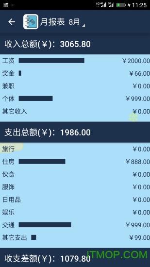 简易家庭记账本