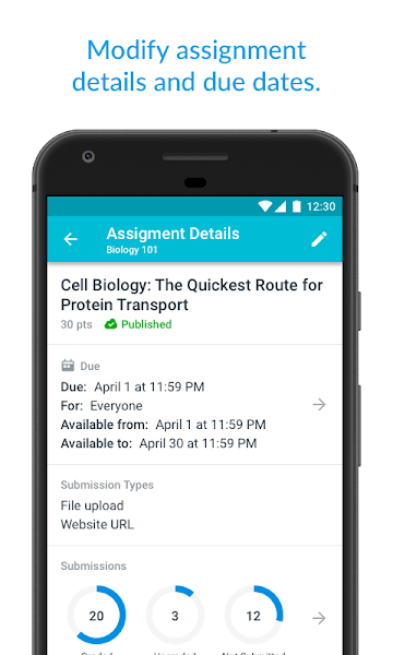 Canvas Teacher app