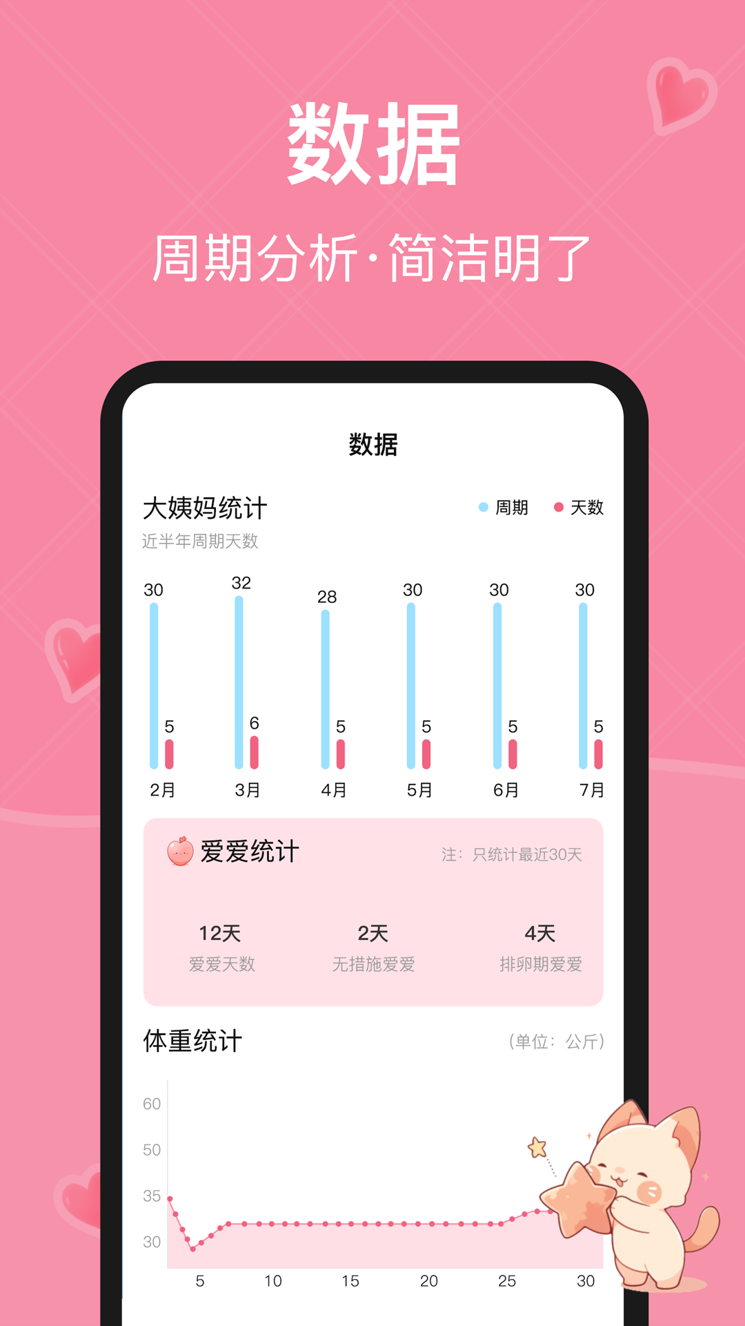女生Pink日历