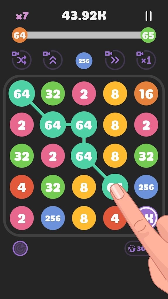 数字连接合并Connect the Pops