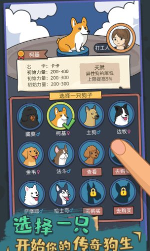 狗生模拟器无限钻石体力版