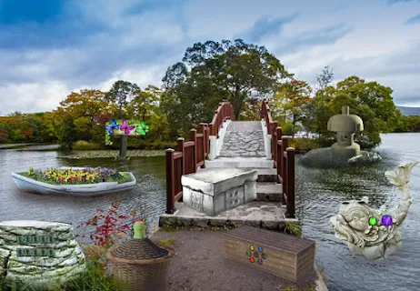 Escape Game lake House in Autumn